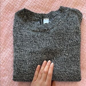 H&M Black and White Knit Sweater